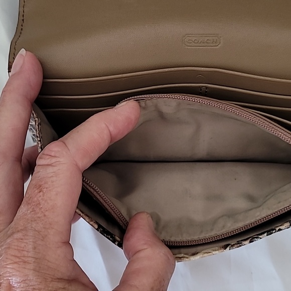 Coach Kristen, python embossed leather wallet - Picture 5 of 5